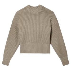 Everlane Taupe Chunky Knit Cropped Sweater